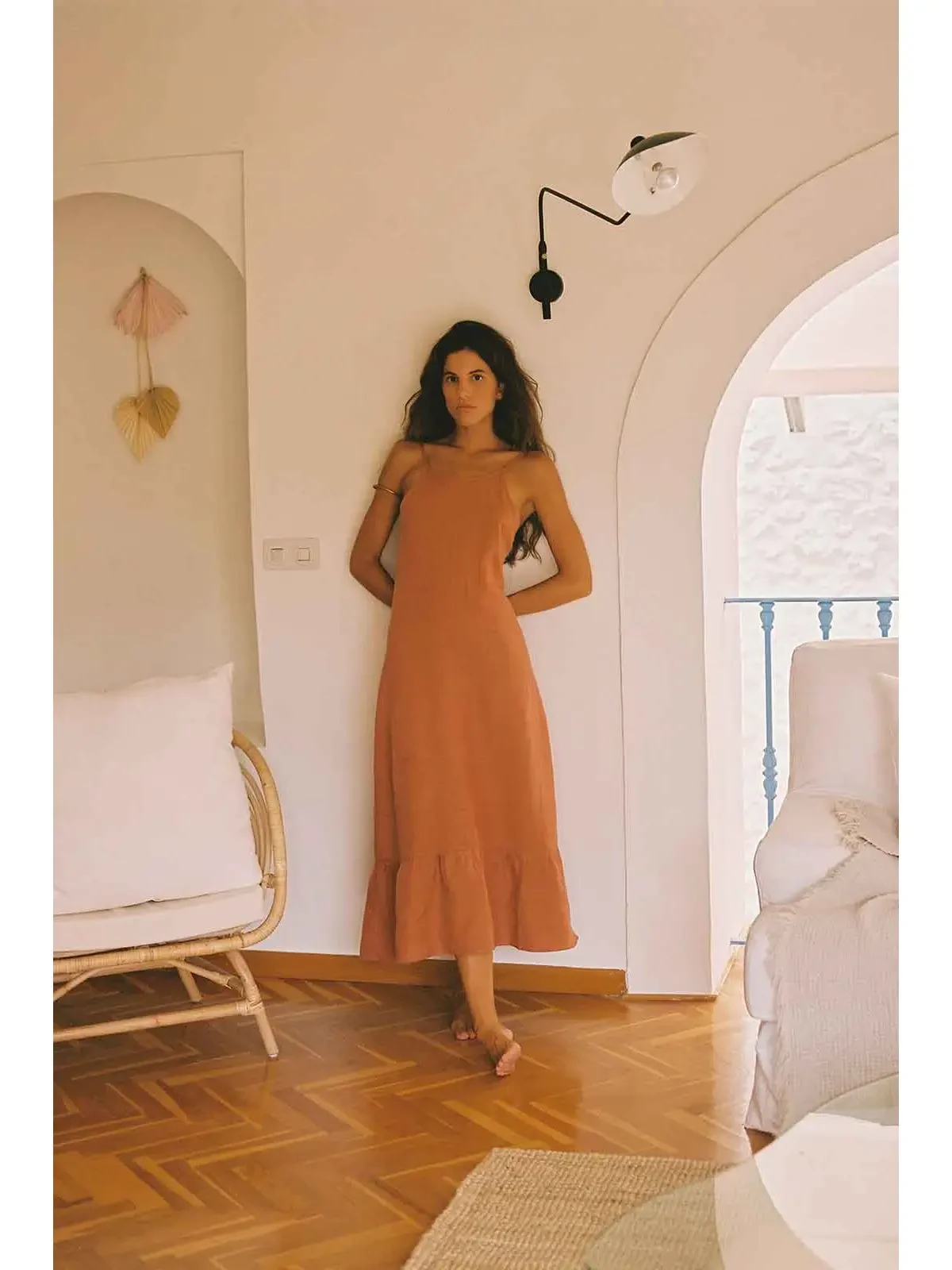 Gerda Ruffled Slip Dress — photo 1